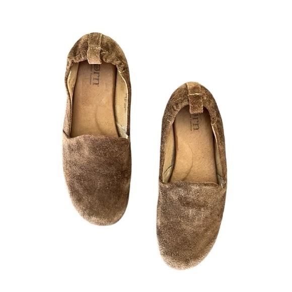 Born Loafers Women's 7.5 Brown Margarite Suede Slip On Shoes Comfort Casual - Picture 1 of 8